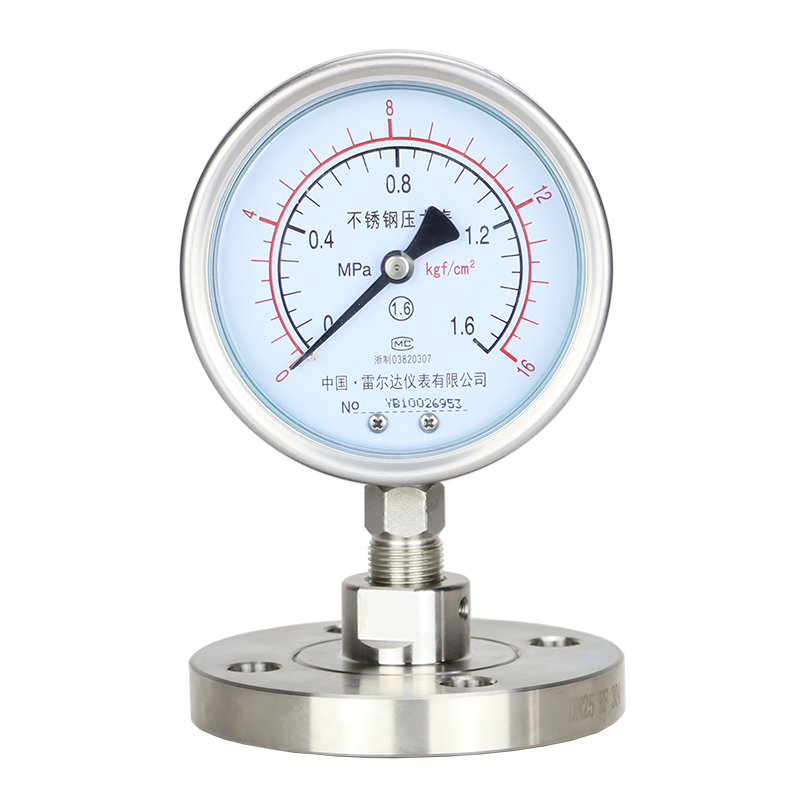 YNTP-100BF-MF敞開(kāi)式法蘭隔膜壓力表